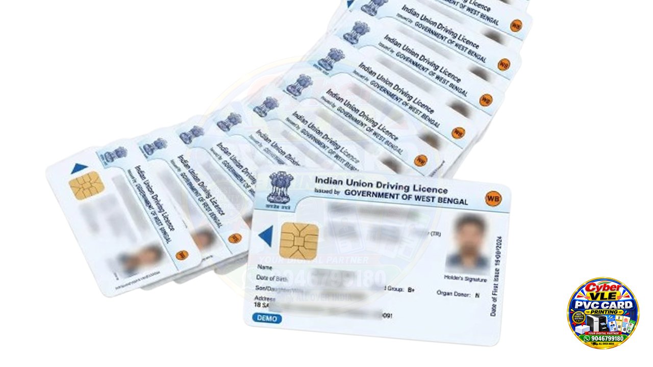 Driving License PVC Card with Embedded Chip | Driving Licence PVC Chip Card| Chip Pvc Card
