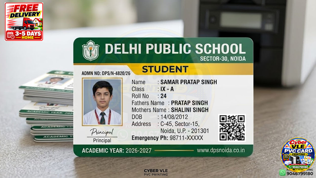 Student PVC ID Card | School  Premium PVC ID Card | Student Smart Pvc Card | HD Waterproof Quality