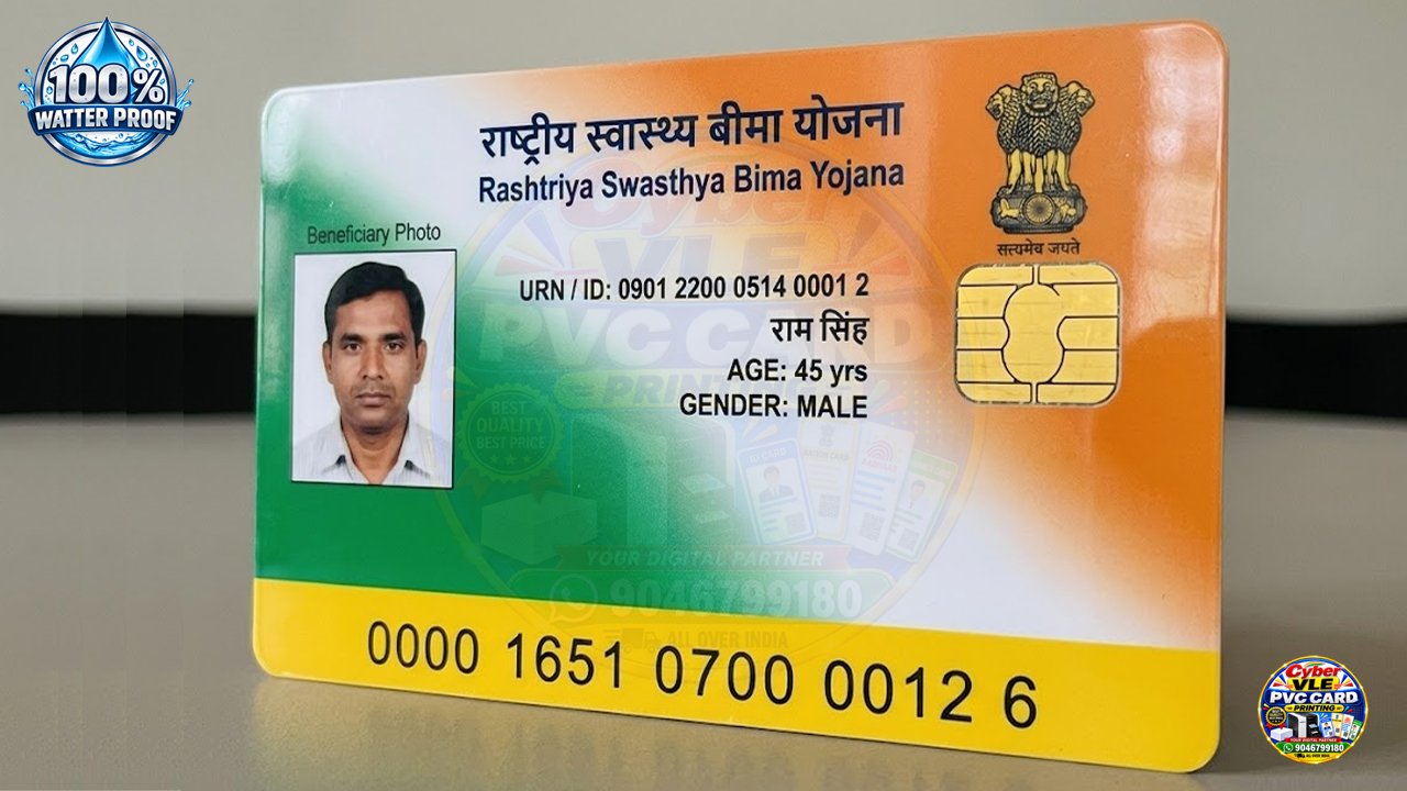 Rashtriya Swasthya Bima Yojana (RSBY) PVC Card Printing Online | Health Insurance Card | HD Waterproof PVC Card